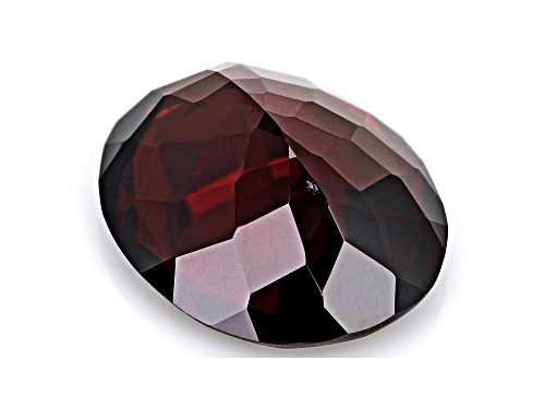 Red Zircon 13.5x11mm Oval 7.66ct