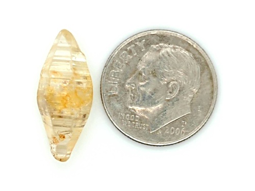 Sri Lankan Natural Yellow Sapphire Crystal 1.99x0.85cm 8.99ct