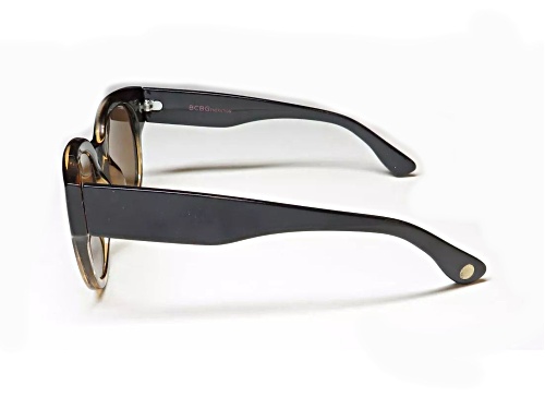 BCBG Black Tokyo Demi Frame/Brown Lens Sunglasses
