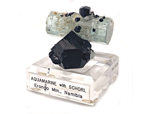 Namibian Aquamarine And Schorl 4.8x3.7cm Specimen