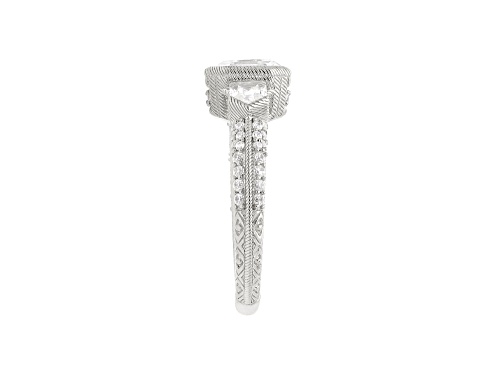 Judith Ripka 4.45ctw Bella Luce® Diamond Simulant Rhodium Over Sterling Silver Ring - Size 10