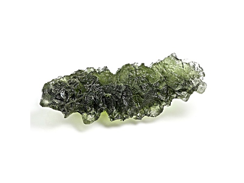Moldavite 36.24x16.59mm Free-Form Specimen 4.21g