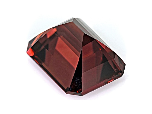 Red Zircon 11x9mm Emerald Cut 7.50ct