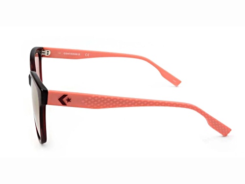 Converse Deep Bourdeax Pink Square Frame / Red Brown Mirrored Lenses Sunglasses