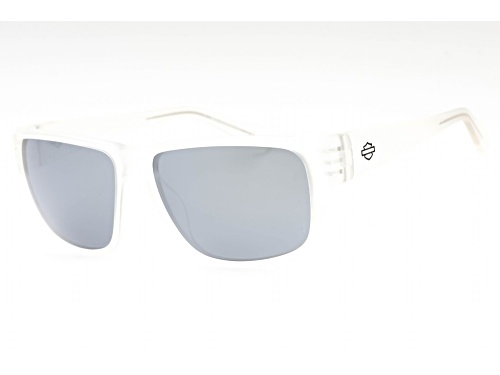 Harley Davidson Crystal Clear Frame/ Smoke Polarized Lens Sunglasses