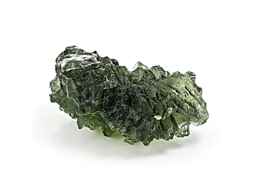 Moldavite 23.53x17.9mm Free-Form Specimen 4.50g