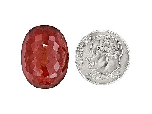 Brazilian Rhodonite Oval 28.21ct 20x15mm