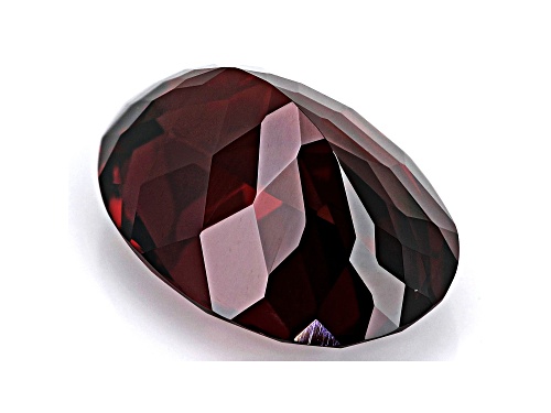 Red Zircon 13x9mm Oval 7.14ct