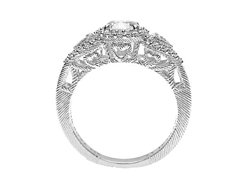 Judith Ripka 2.02ctw Bella Luce® Diamond Simulant Rhodium Over Sterling Silver Ring - Size 11