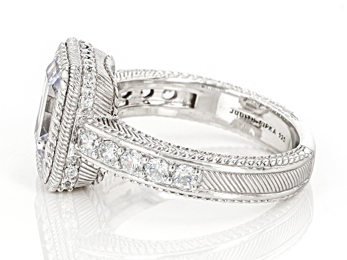 Judith Ripka 7.80ctw Bella Luce® Diamond Simulant Rhodium Over Sterling Silver Ring - Size 11