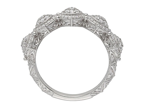 Judith Ripka 1.03ctw Bella Luce Diamond Simulant Rhodium Over Sterling Silver Ring - Size 9