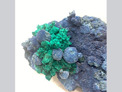 Namibian Dioptase on Shattuckite 12.5x7.5cm Specimen