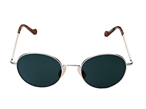 McAllister Silver/Green Round Sunglasses