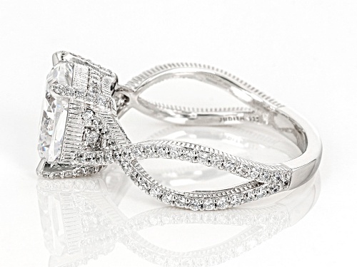 Judith Ripka 9.65ctw Bella Luce® Diamond Simulant Rhodium Over Sterling Silver Ring - Size 11