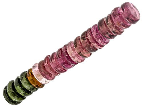 Multi-Color Tourmaline 4.5mm Thin Rondelle Beads Set of 20 6.00ctw
