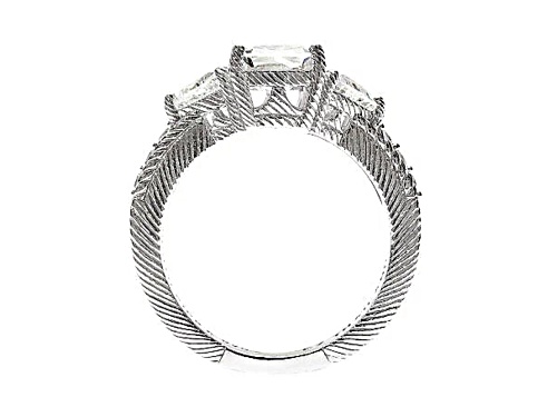 Judith Ripka 5.58ctw Bella Luce Diamond Simulant Rhodium Over Sterling Silver Ring - Size 5