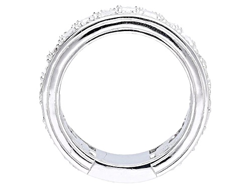 Judith Ripka 8.90ctw Bella Luce® Diamond Simulant Rhodium Over Sterling Silver Band Ring - Size 10