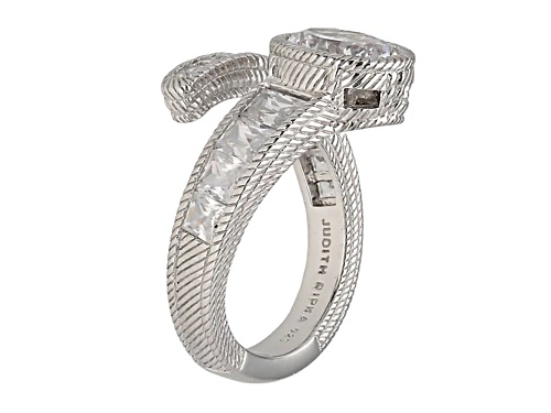 Judith Ripka 6.22ctw Multi-Shape Bella Luce Diamond Simulant Rhodium Over Sterling Silver Ring - Size 5