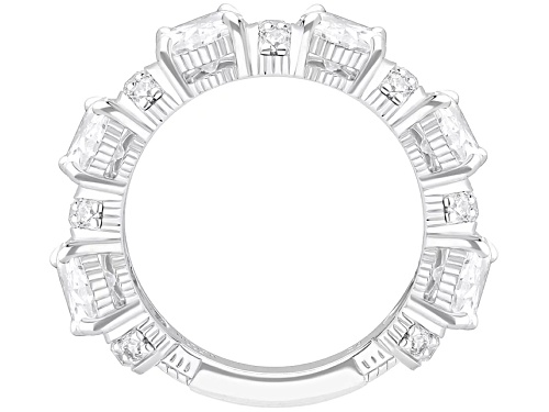 Judith Ripka 9.00ctw Bella Luce® Diamond Simulant Rhodium Over Sterling Silver Statement Band Ring - Size 5
