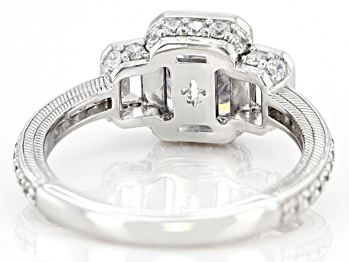 Judith Ripka 6.90ctw Bella Luce® Diamond Simulant Rhodium Over Sterling Silver Ring - Size 10