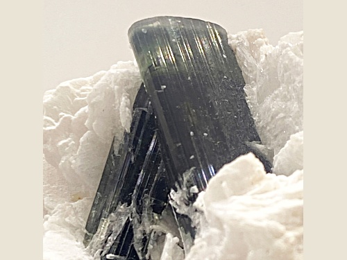 Pakistani Green Tourmaline, Pink Apatite, Quartz and Albite 12x8cm Specimen