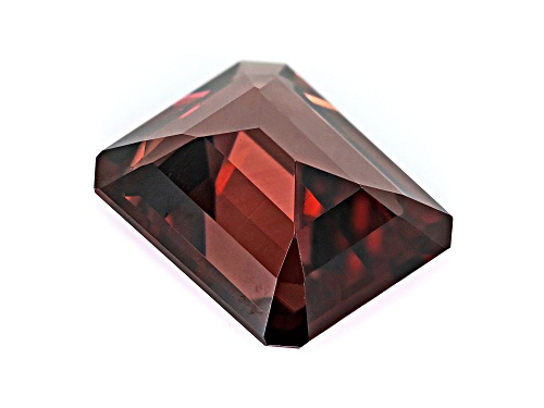 Red Zircon 11.5x9.5mm Emerald Cut 5.53ct