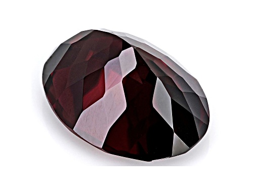 Red Zircon 13x10mm Oval 8.23ct