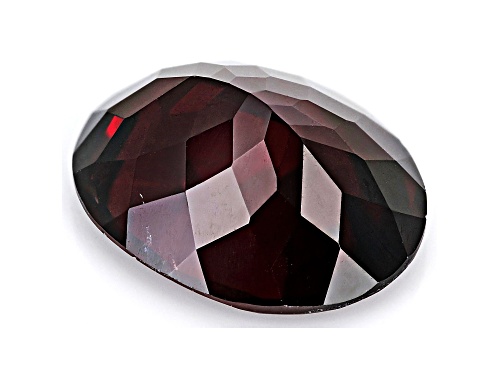 Red Zircon 14.5x12mm Oval 10.87ct