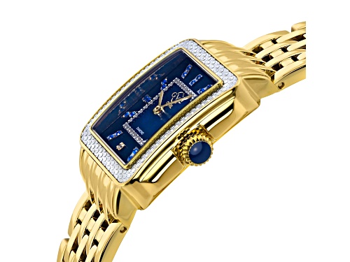 GV2 Padova Blue Dial Yellow Stainless Steel Bracelet Watch