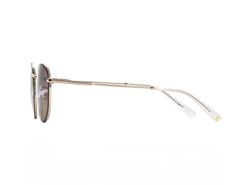 Elton John GALAXY 2 Round Gold Frame / Pink Yellow Gradient Lenses Sunglasses