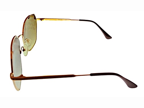 Kenneth Cole Reaction Women's Oversize Gold / Gray Gradient Lenses Sunglasses