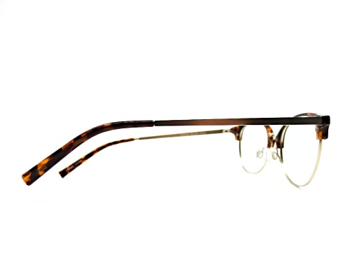 Chelsea Morgan 20201 Gold and Tortoise Cat Eye Frame / Clear Demo Lenses Eyeglasses