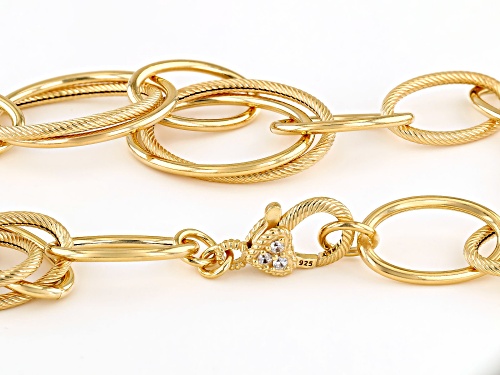 Judith Ripka Verona 14k Gold Clad Oval Link 20