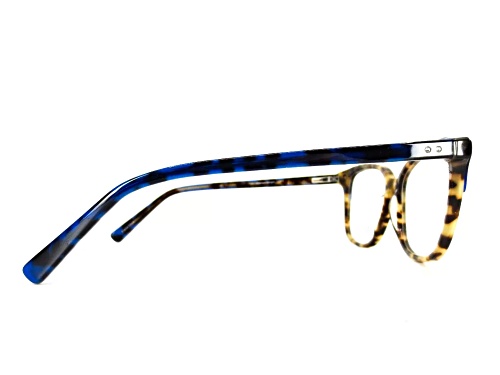 Chelsea Morgan 20216 Tortoise and Blue Cat Eye Frame / Clear Demo Lenses Eyeglasses