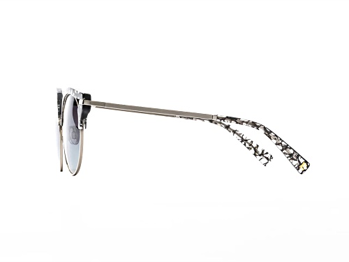 Elton John DUCKTAIL Cat Eye Black Lace Frame / Gray Polarized Lenses Sunglasses