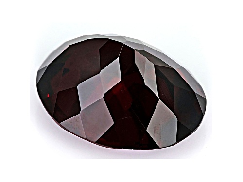 Red Zircon 12x10mm Oval 7.20ct