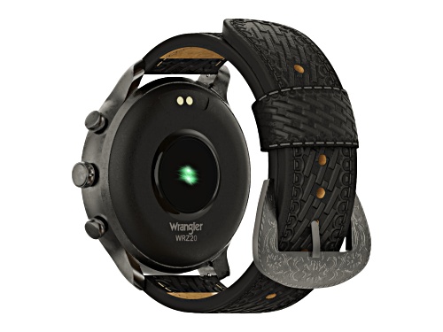 Wrangler Smart Watch WRZ20-211BW Round Antique Silver Tone with Black Basket Weave Strap