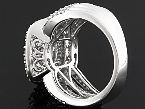 2.00ctw Round White Diamond 10k White Gold  Ring - Size 8