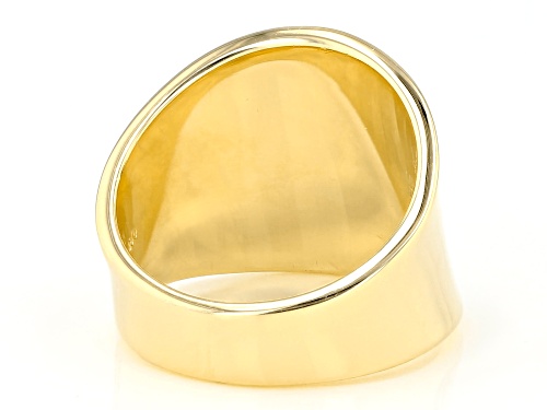 18k Yellow Gold Over Sterling Silver Polished Band Ring 18MM - Size 10
