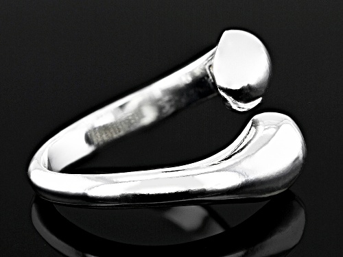 Sterling Silver Graduated Bypass Ring - Size 7
