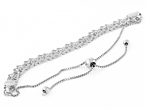 Sterling Silver Greek Key Link Bolo Bracelet