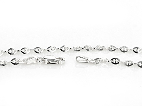 Sterling Silver 2.5mm Mariner 22 Inch Chain - Size 22