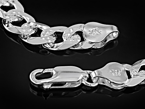 Sterling Silver Curb Link Bracelet - Size 7.5