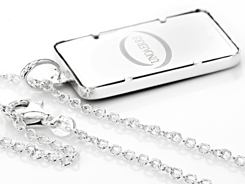 .999 Fine Silver 5g Roman Colosseum Ingot Pendant With Sterling Silver Frame & 20 Inch Cable Chain