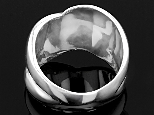 Sterling Silver Crossover Band Ring - Size 7