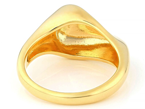 18k Yellow Gold Over Sterling Silver Ring - Size 9