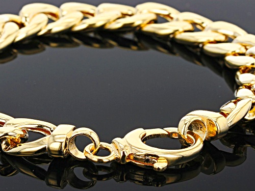 18k Yellow Gold Over Sterling Silver Cuban Link 8