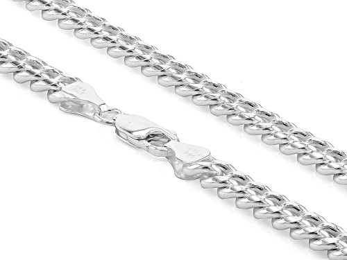 Sterling Silver Cuban Link 6mm 20 Inch Chain - Size 20