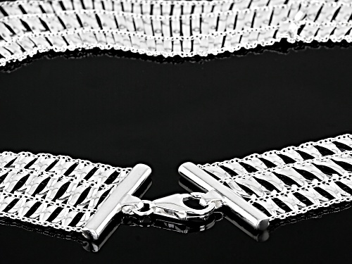 Sterling Silver Multistrand 18 Inch Necklace - Size 18