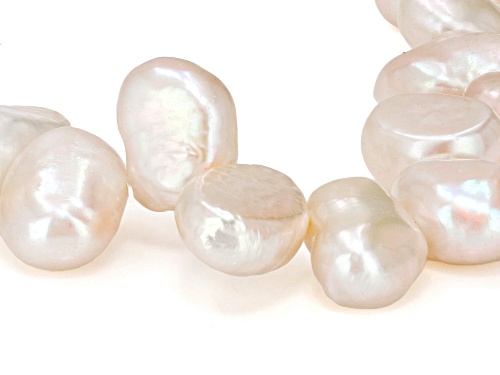 7mm Peach Cultured Freshwater Pearl Stretch Bracelet